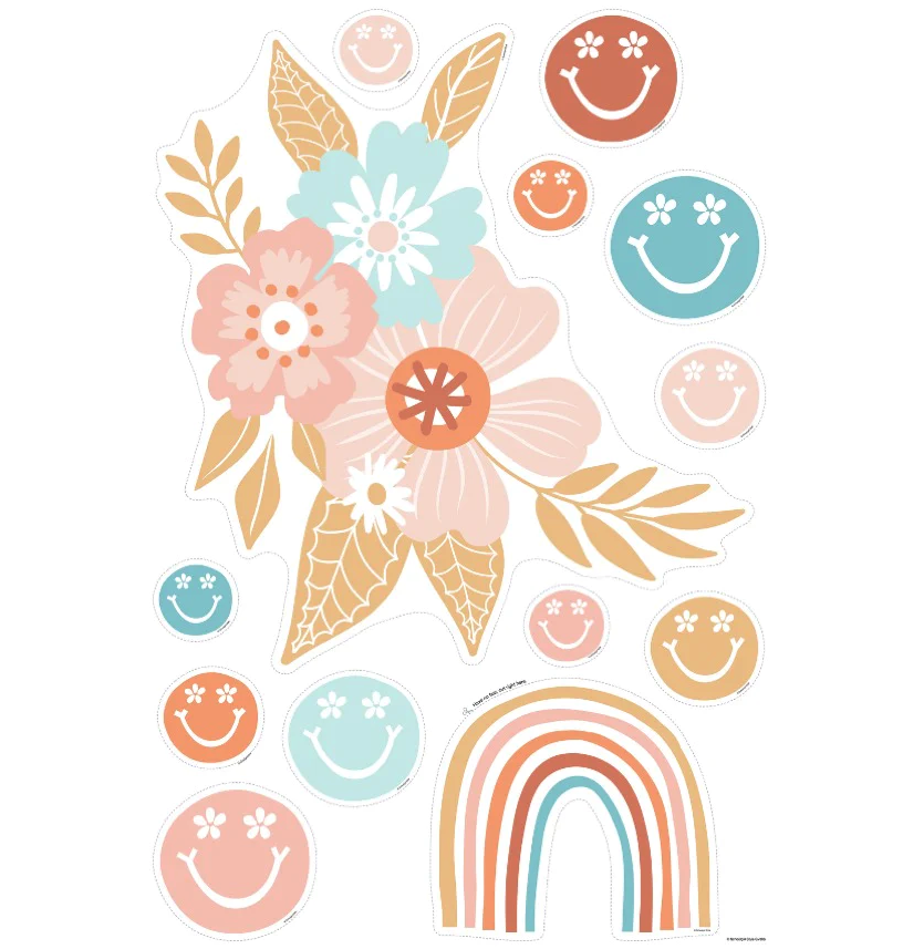 Good Vibes - Floral Accent Statement Piece by Schoolgirl Style