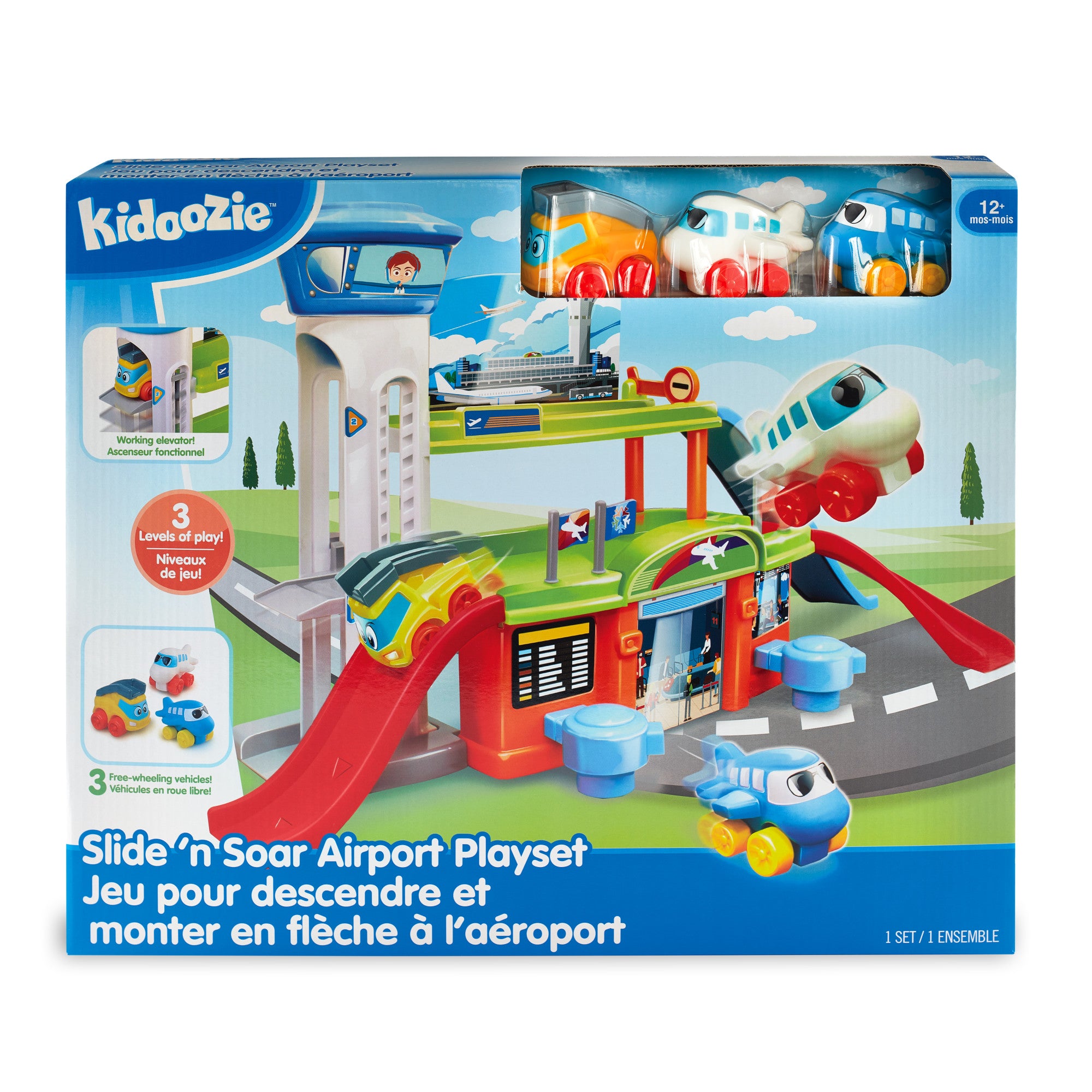Kidoozie Slide 'n Soar Airport Playset