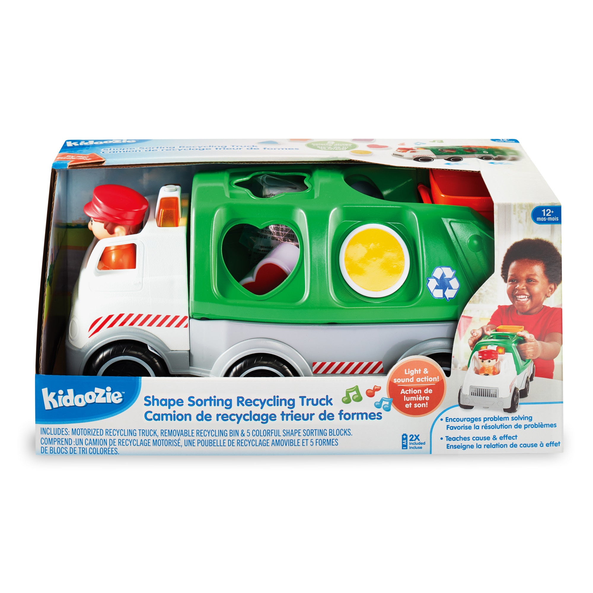 Kidoozie Shape Sorting Recycling Truck