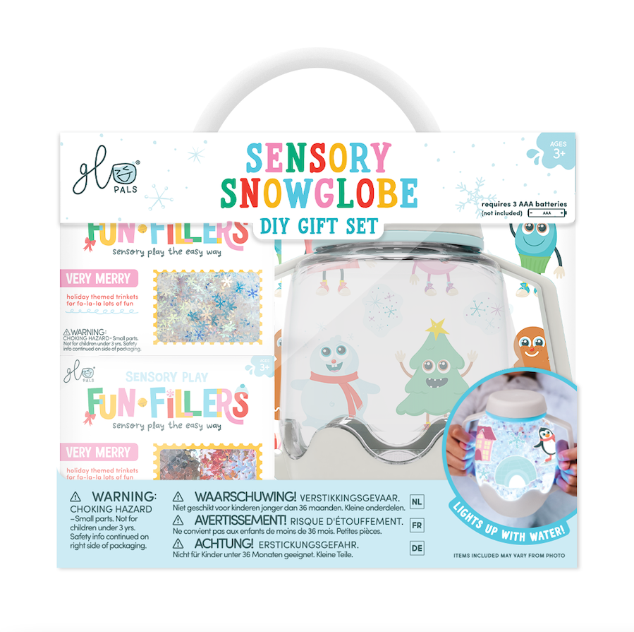 Glo Pals DIY Sensory Play Jar Set: Snowglobe