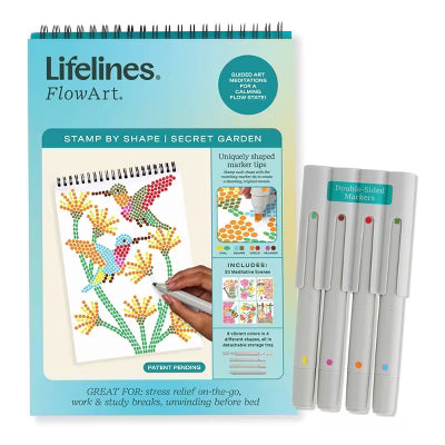 Lifelines FlowArt™ - Stamp by Shape (Mosaic), Garden