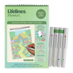 Lifelines FlowArt™ - Dot-By-Letter, Cozy Cottage