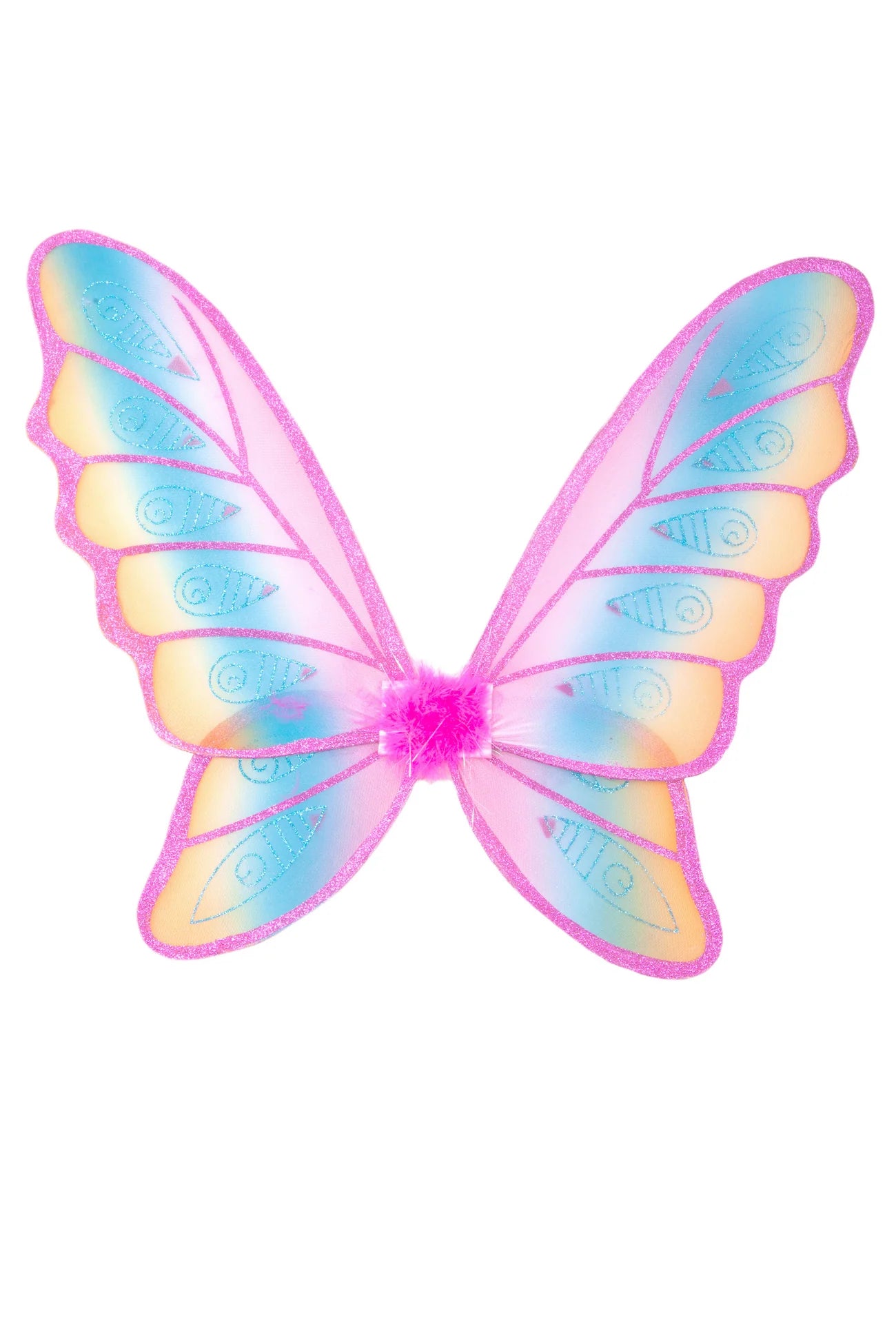 Glitter Rainbow Wings - Fuchsia