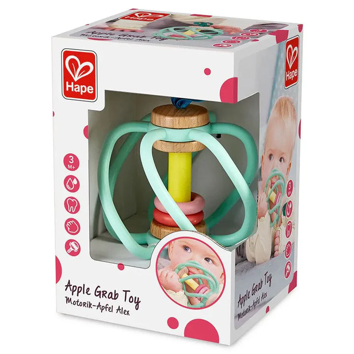 Hape Apple Grab Teether Baby Toy