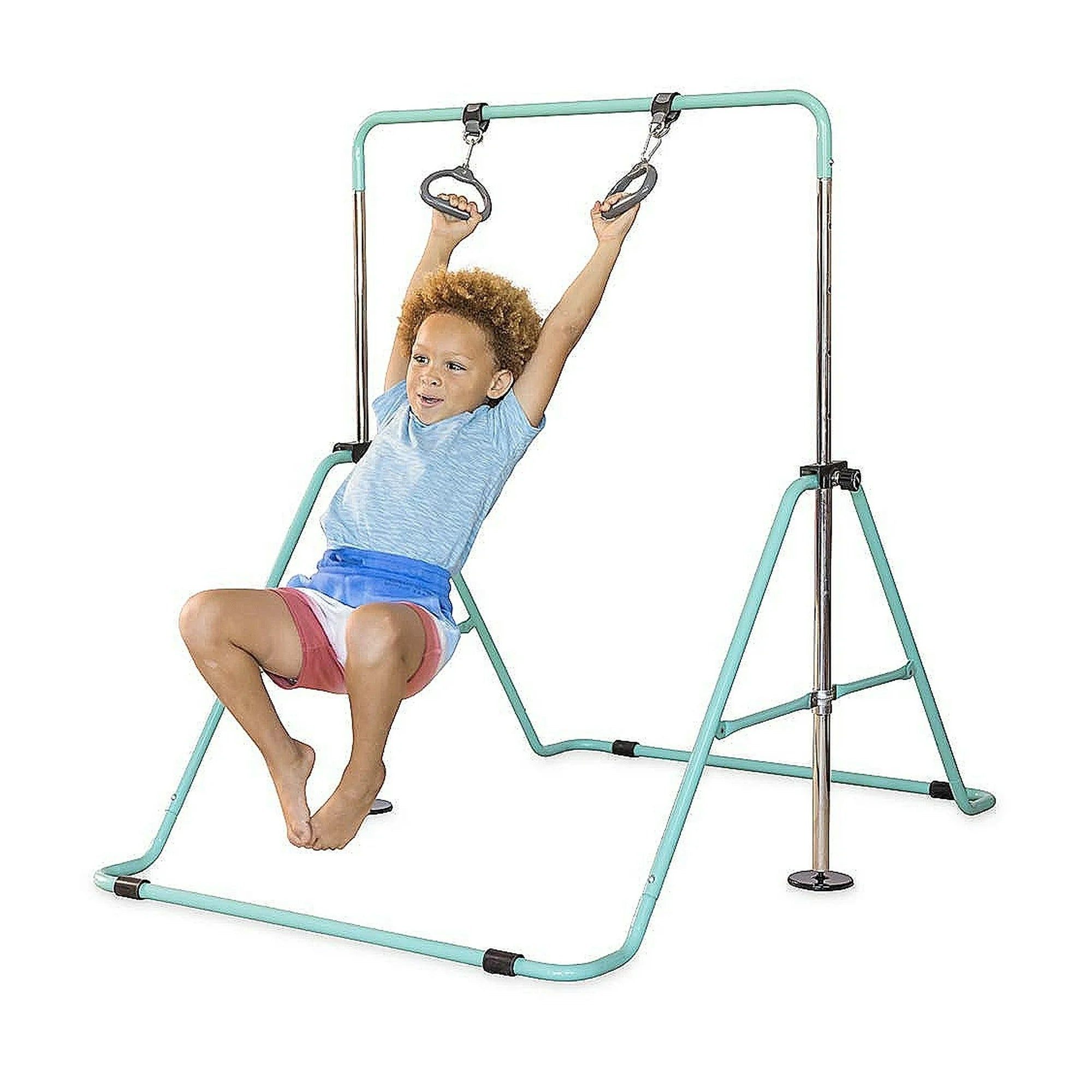 2-in-1 Adjustable Bar and Ring Gymnastics Set