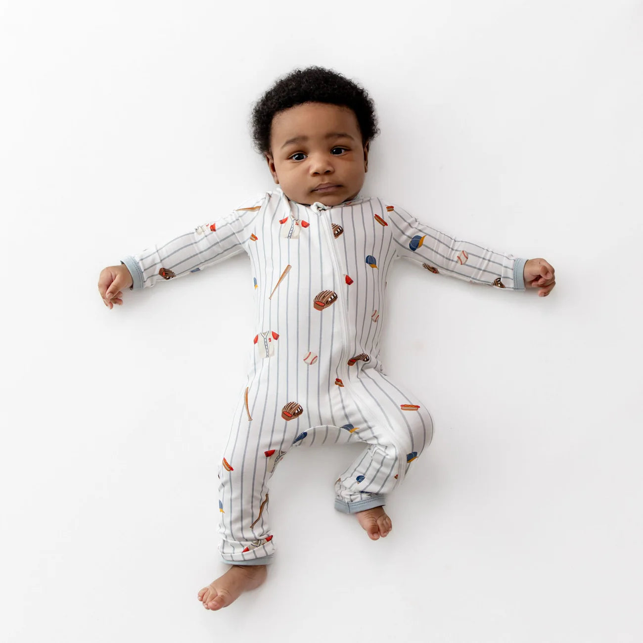 Kyte Baby Zippered Romper in Home Run