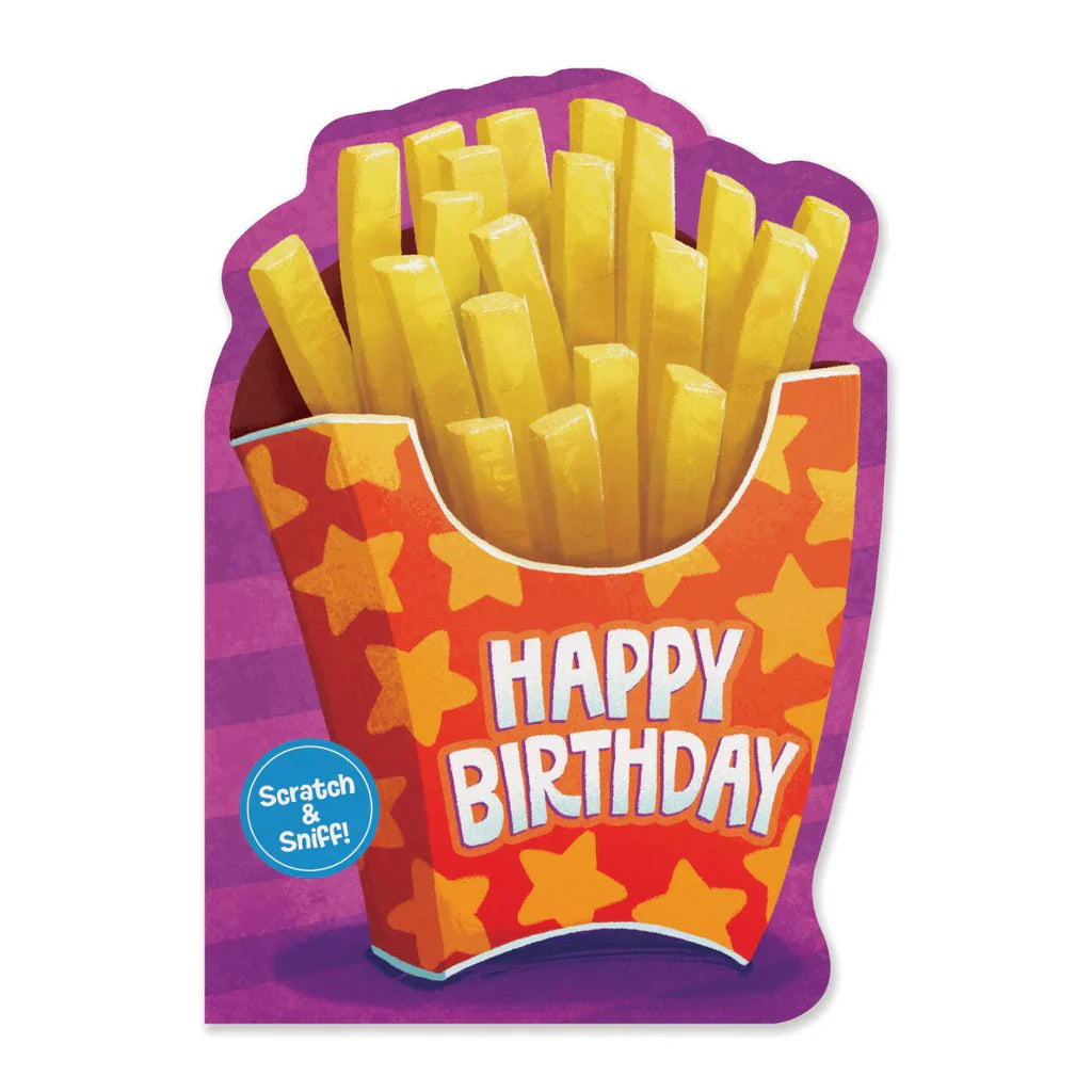 French Fry Scratch N Sniff Birthday Card