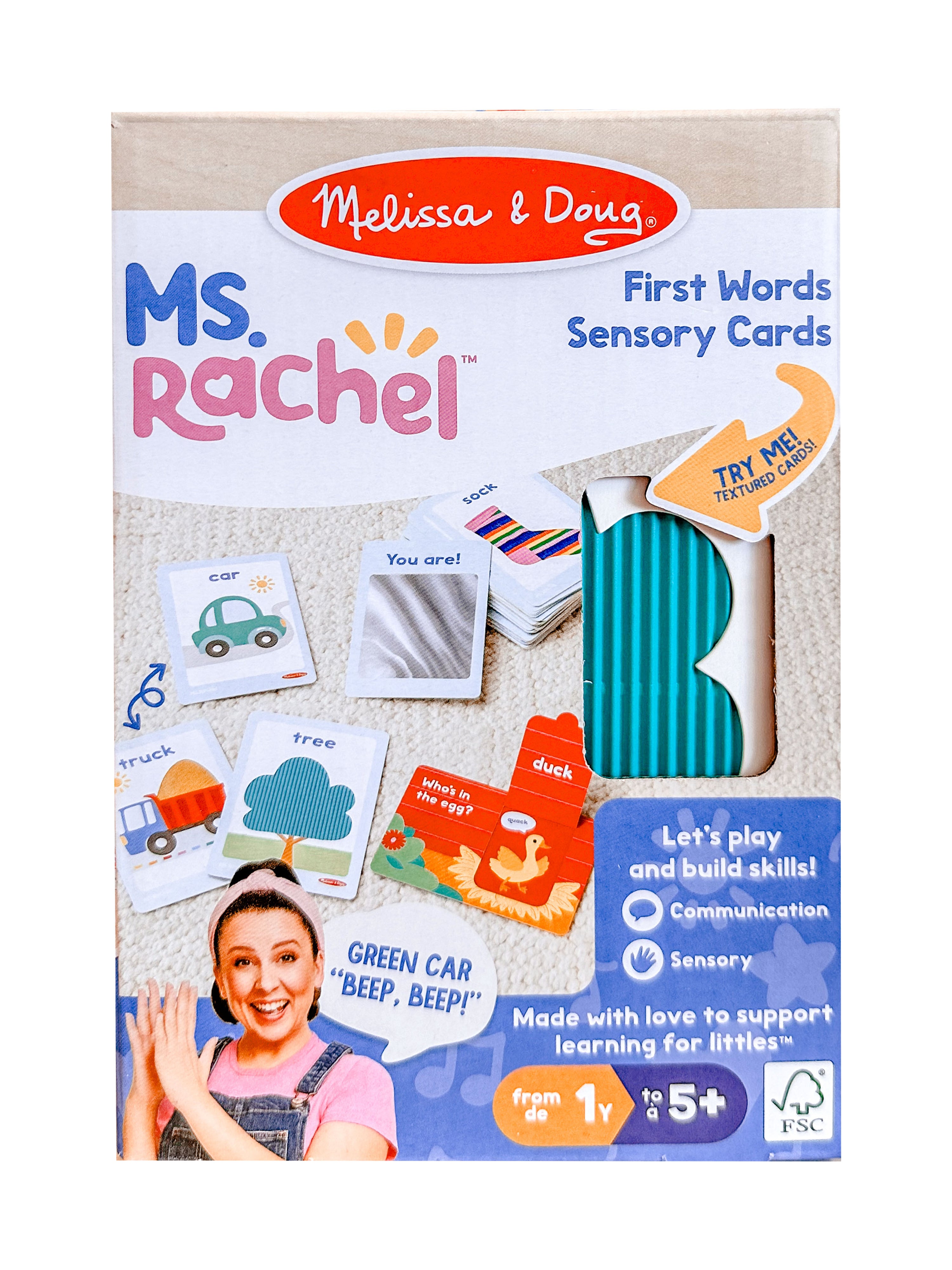 Melissa & Doug Ms. Rachel First Words Sensory Cards