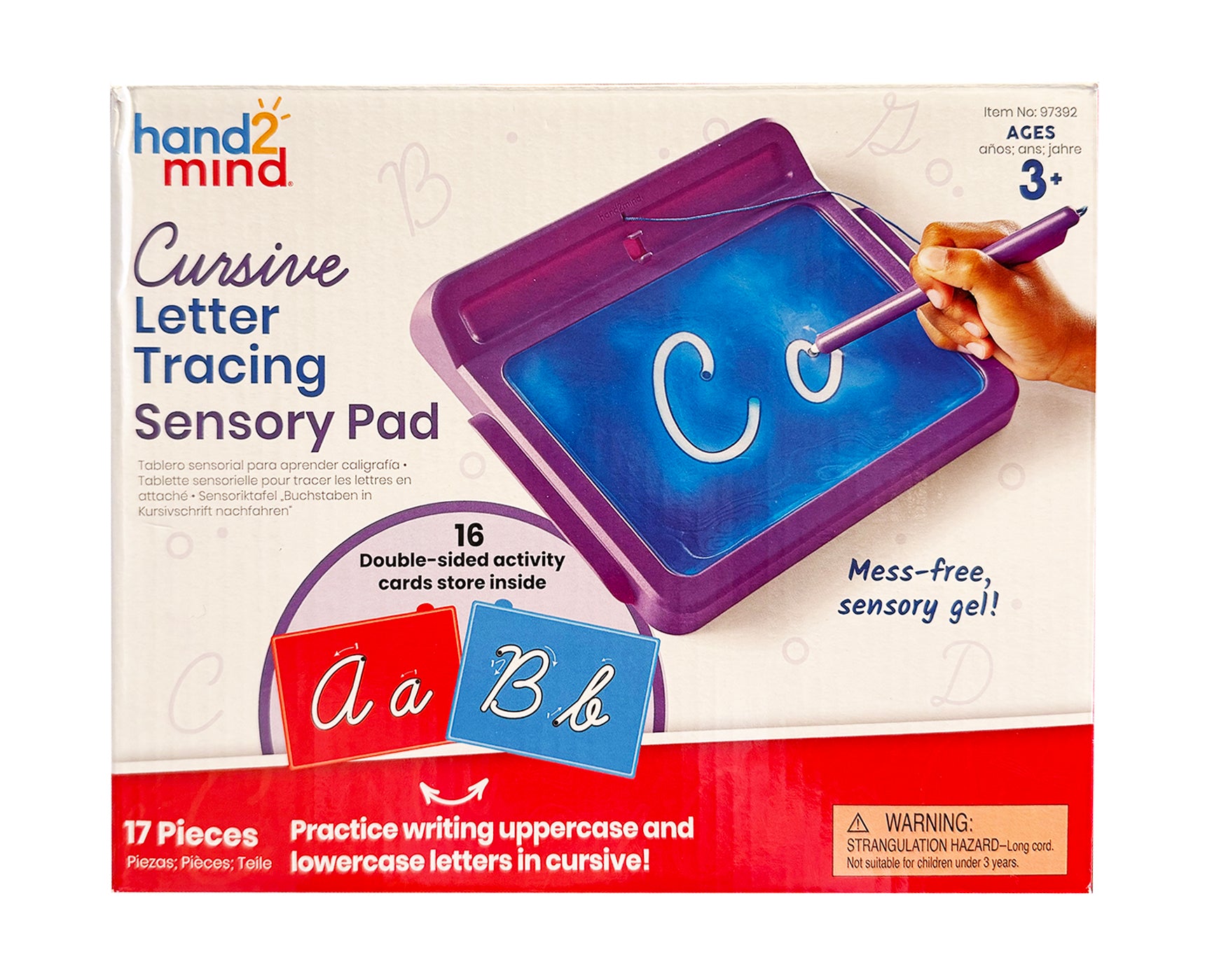 Cursive Letter Tracing Sensory Pad