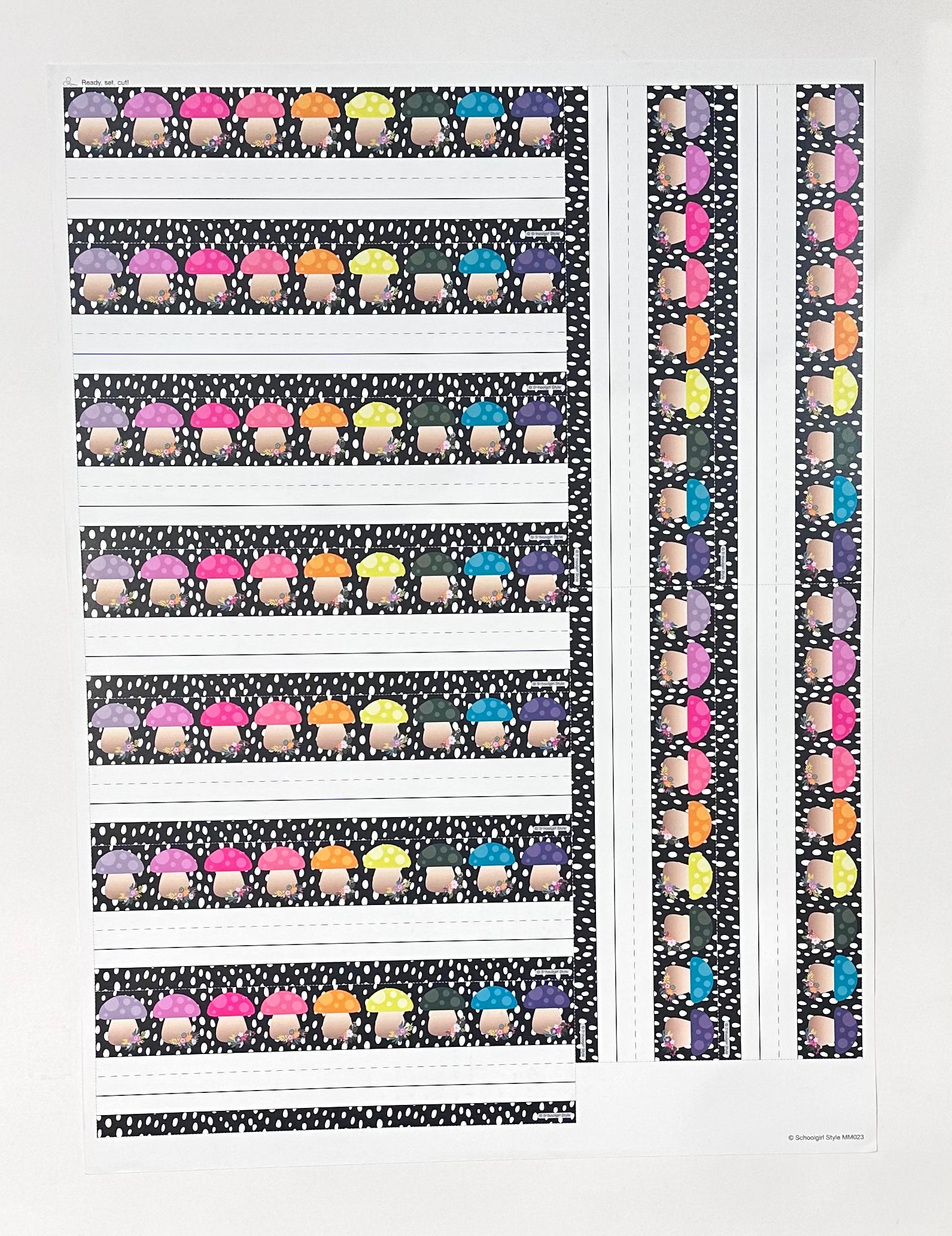 Midnight Meadow - Mushroom Nameplates by Schoolgirl Style