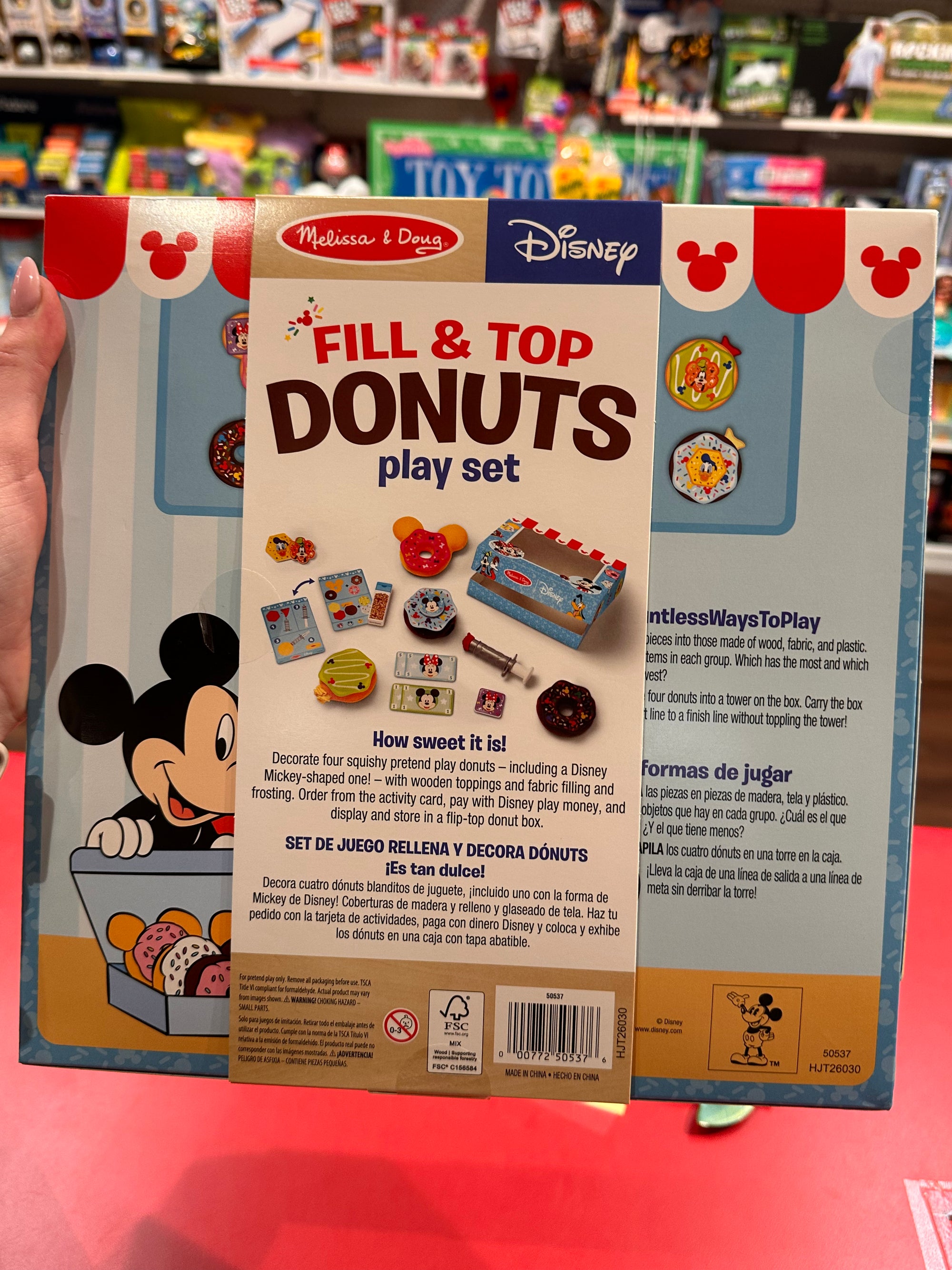 Melissa & Doug Disney Fill & Top Character Donuts Play Set
