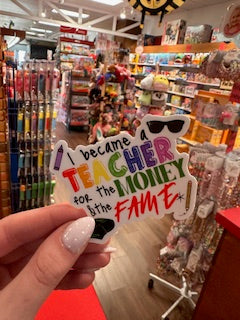 MONEY AND FAME STICKER