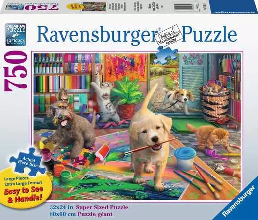 Ravensburger Cute Crafters 750 Piece Large Format Puzzle