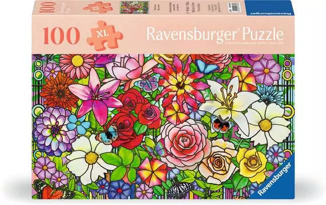 Ravensburger Tiffany Flowers 100 Piece Puzzle