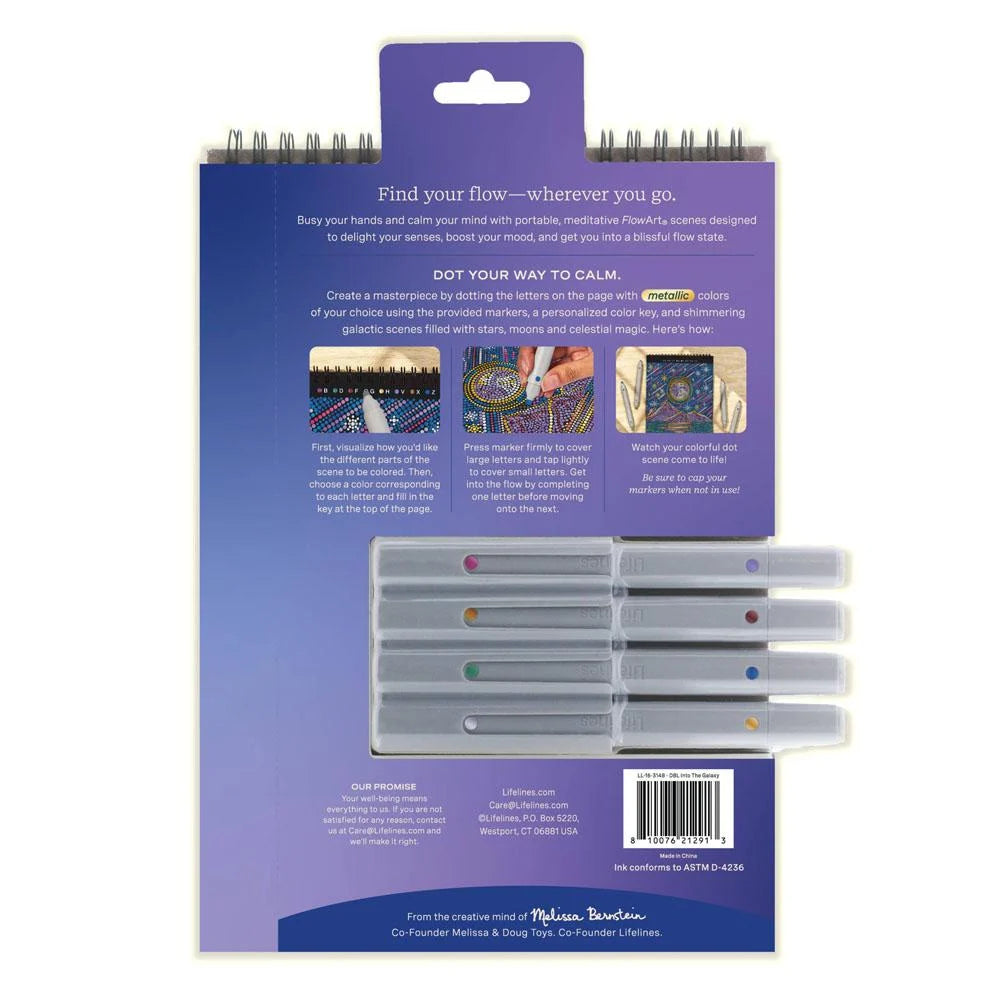 Lifelines FlowArt™ - Dot-By-Letter, Into the Galaxy