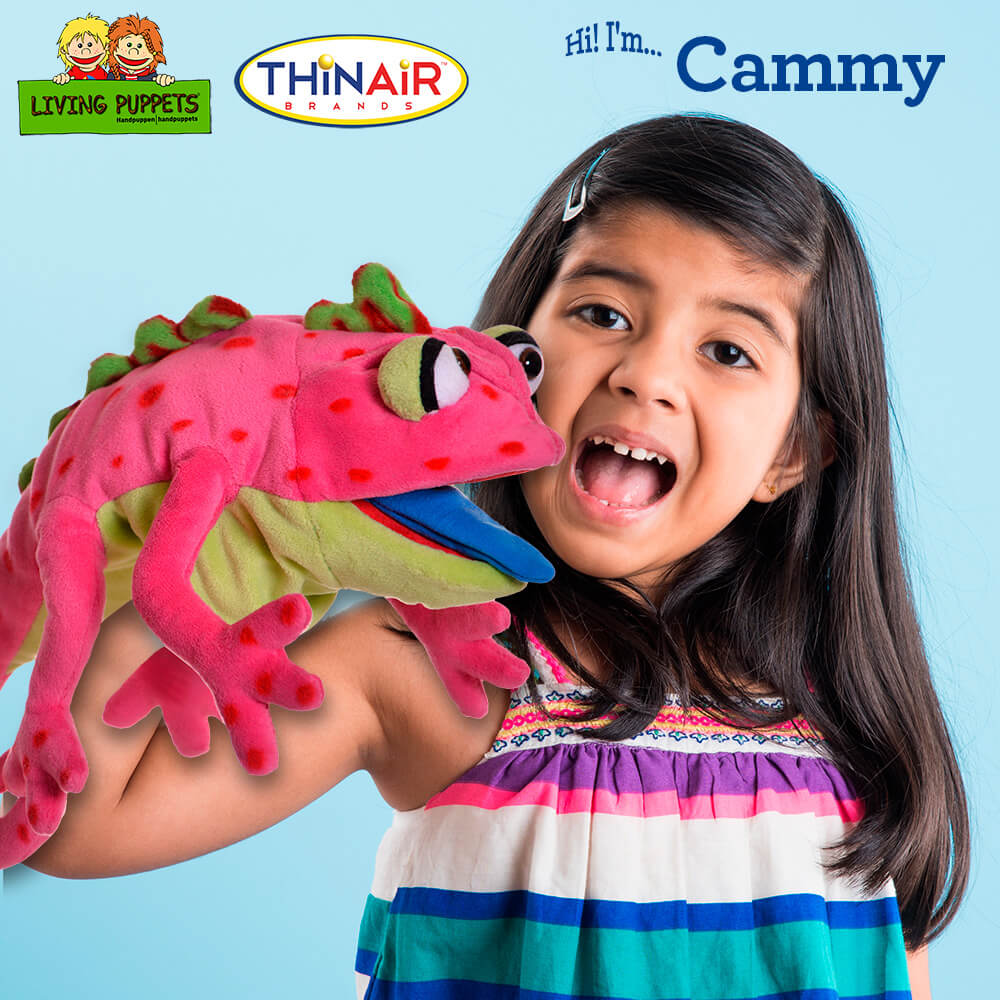 Cammy the Chameleon 16" Living Puppet