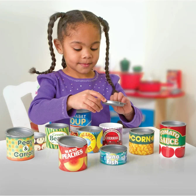 Melissa & Doug Let's Play House! Grocery Cans