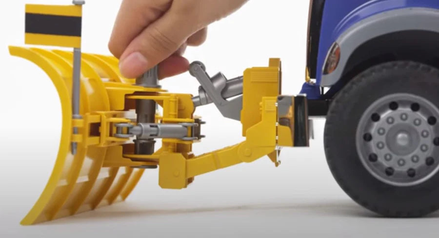 Bruder MACK Granite Dump Truck w/ Snow Plow Blade