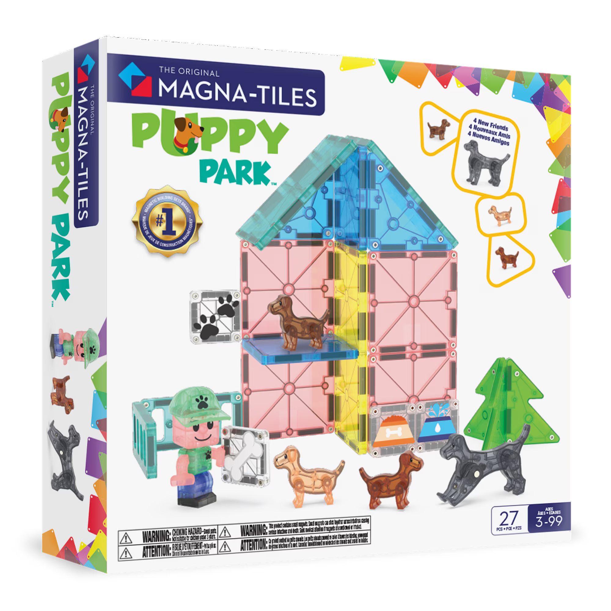 Magna-Tiles Puppy Park 27-Piece Set