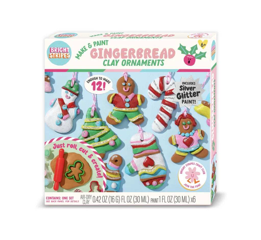 Make & Paint Gingerbread Clay Ornaments