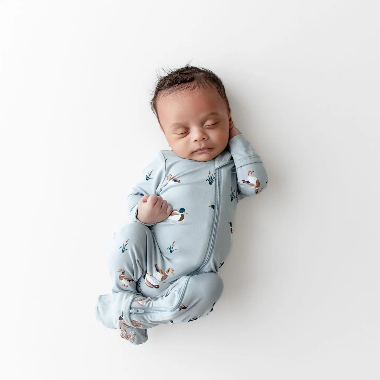 Kyte Baby Zippered Footie in Mallard