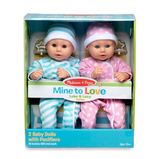 Melissa & Doug Mine to Love Twins - Luke & Lucy Dolls