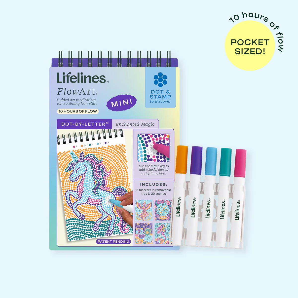 Lifelines FlowArt® Mini Single: Dot-By-Letter, Enchanted Magic