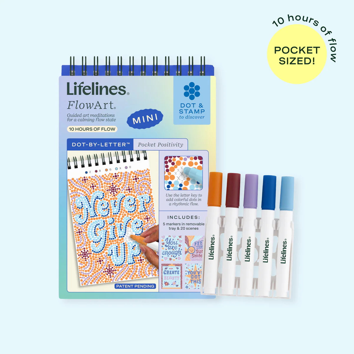 Lifelines FlowArt® Mini Single: Dot-By-Letter, Pocket Positivity
