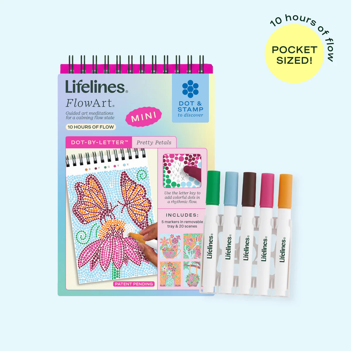 Lifelines FlowArt® Mini Single: Dot-By-Letter, Pretty Petals