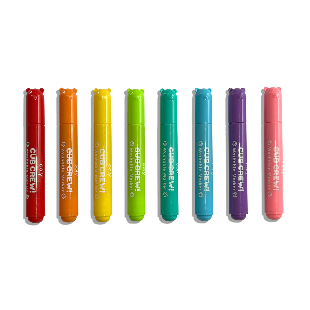 Ooly Cub Crew Washable Markers - Set of 8