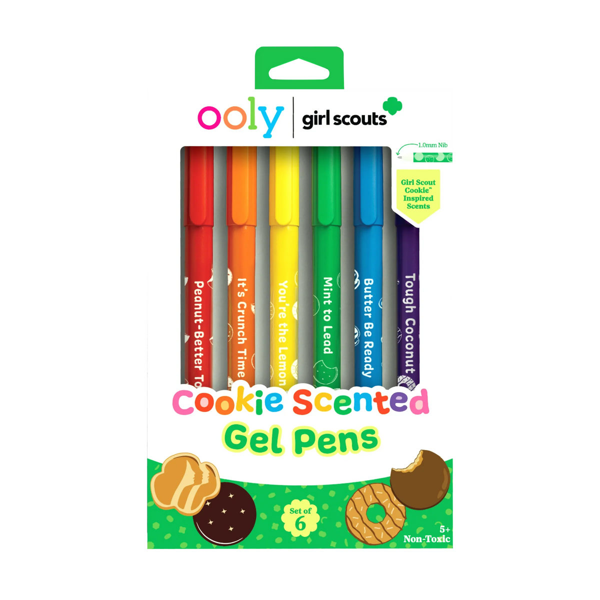OOLY x Girl Scouts Cookie Scented Gel Pens - Set of 6