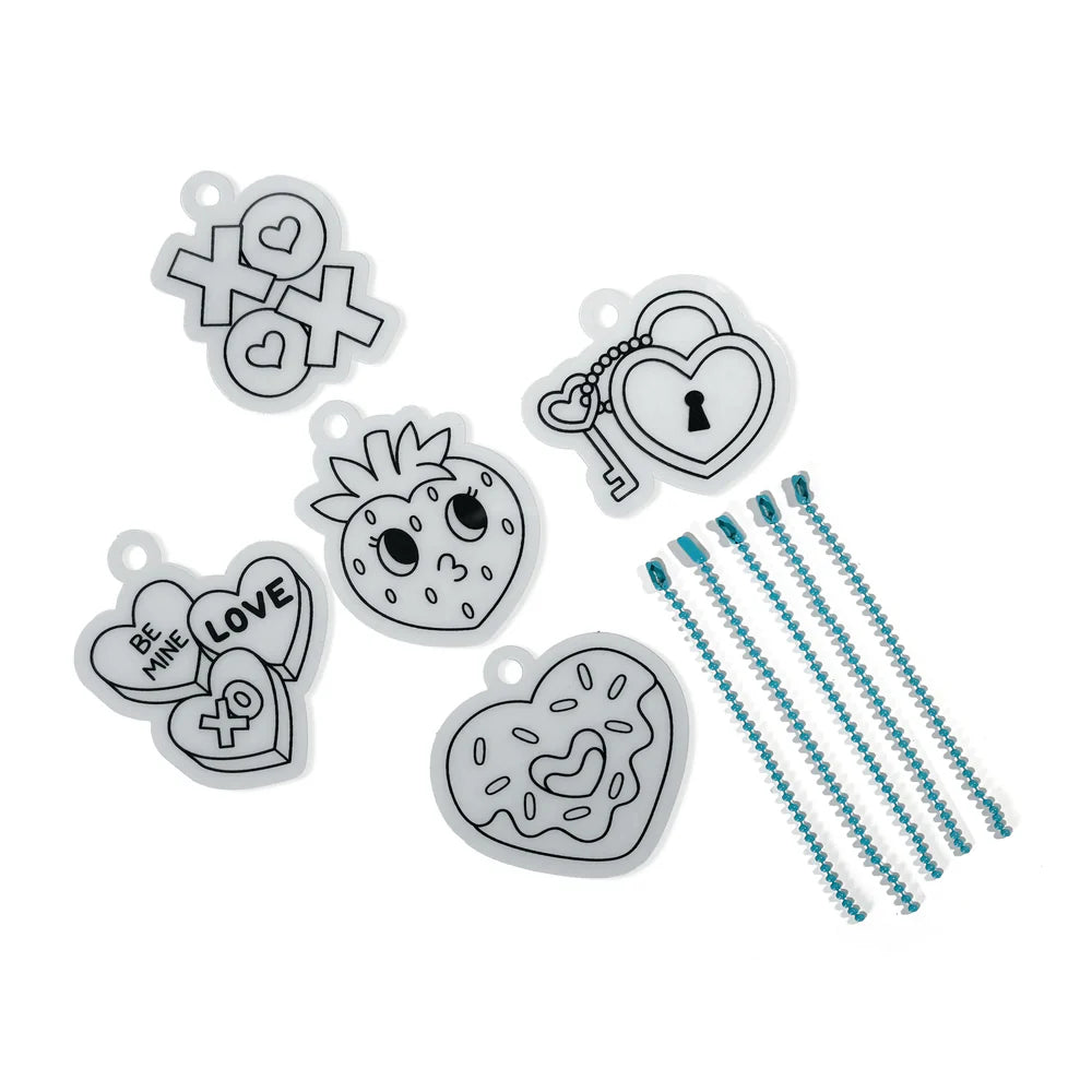 Ooly Shrink-Its! Mini DIY Shrink Art Kit - Hugs & Kisses
