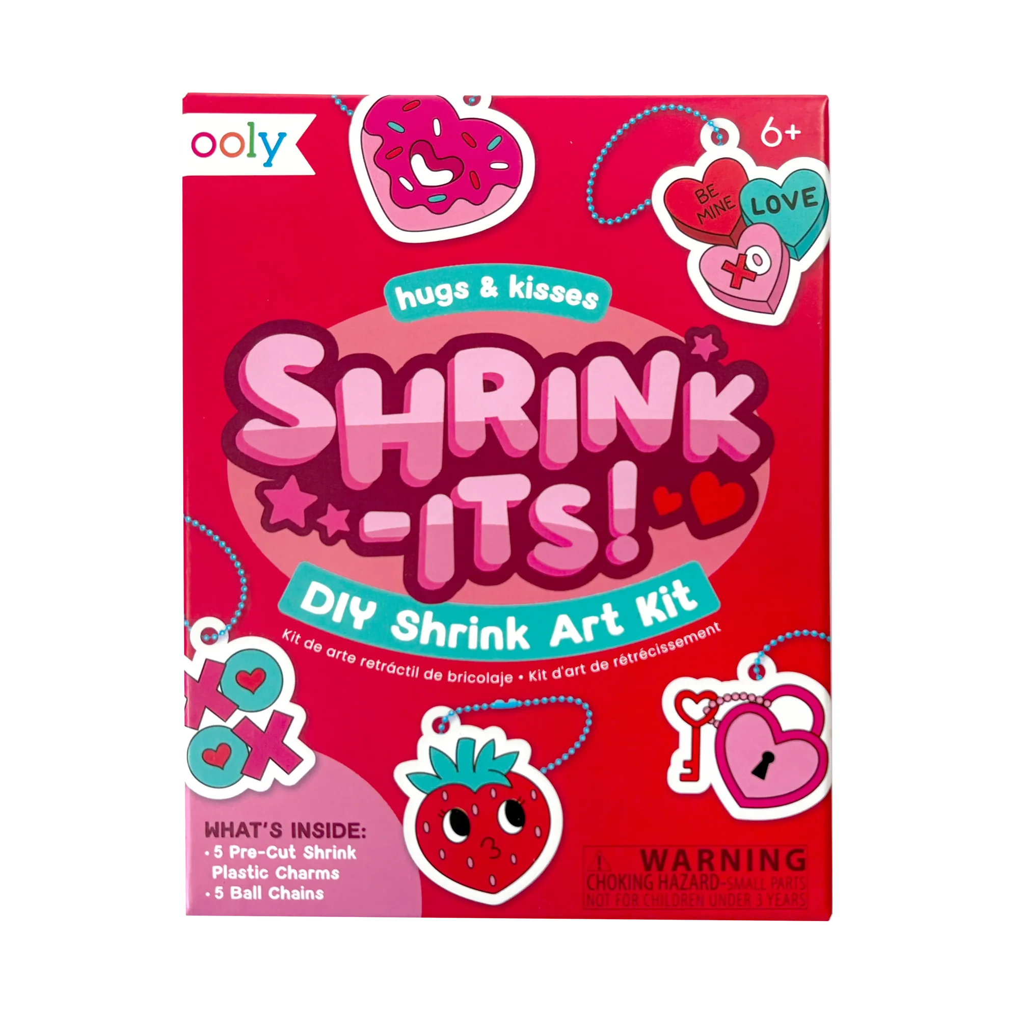 Ooly Shrink-Its! Mini DIY Shrink Art Kit - Hugs & Kisses