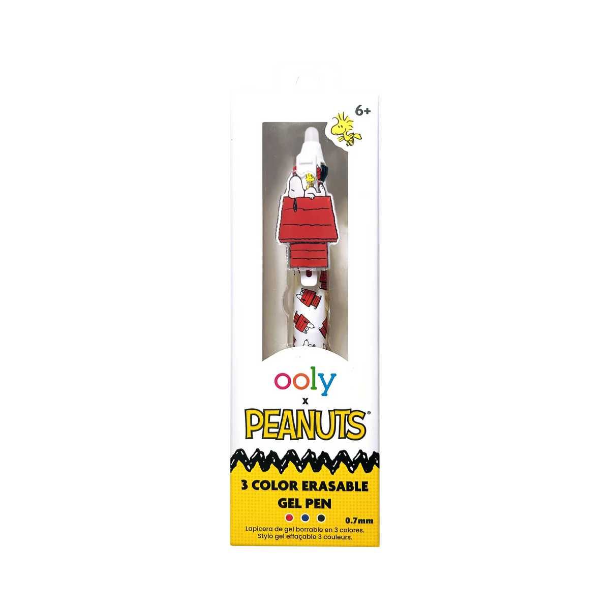 OOLY x Peanuts 3 Color Erasable Gel Pen - Snoopy & Woodstock