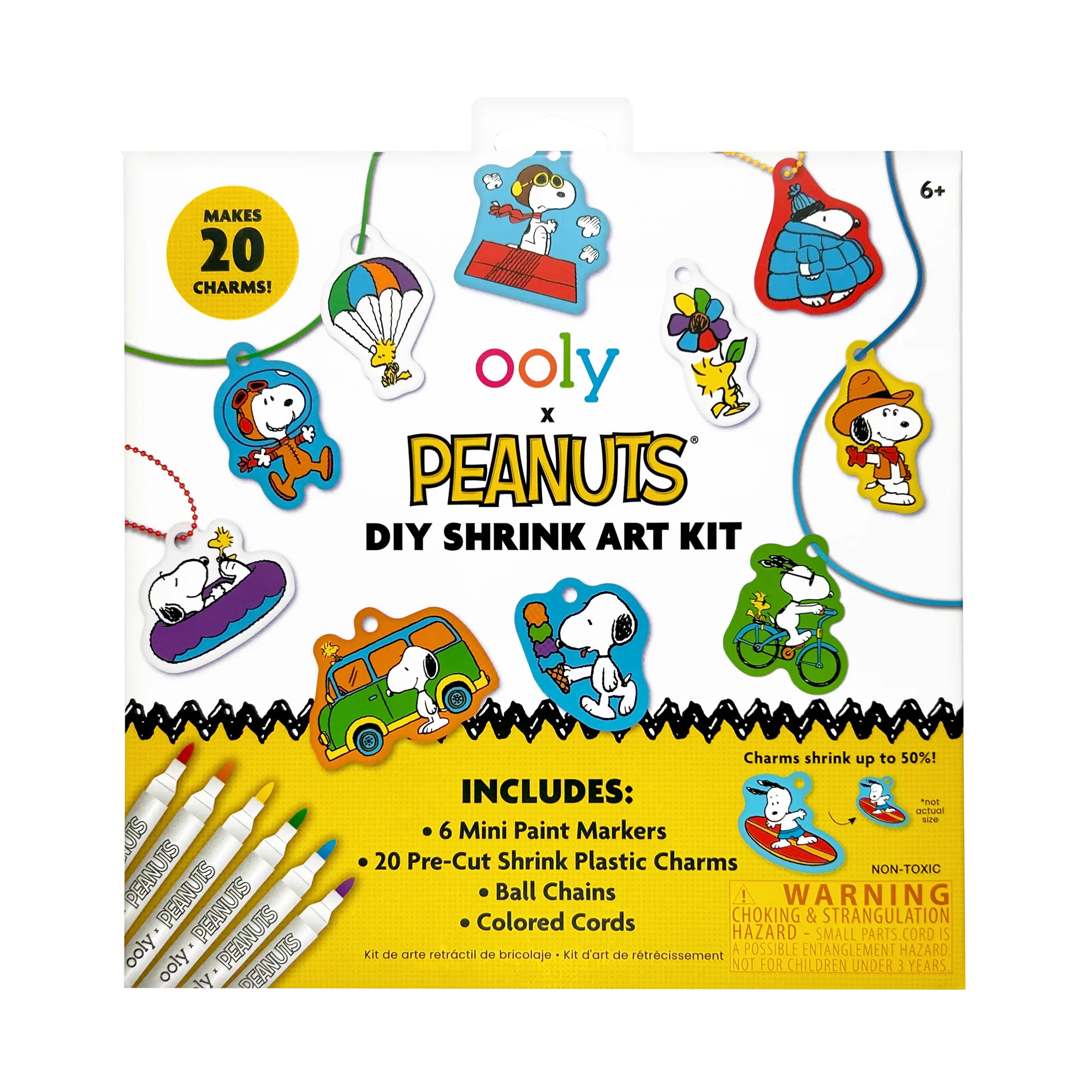 Ooly x Peanuts DIY Shrink Art Kit
