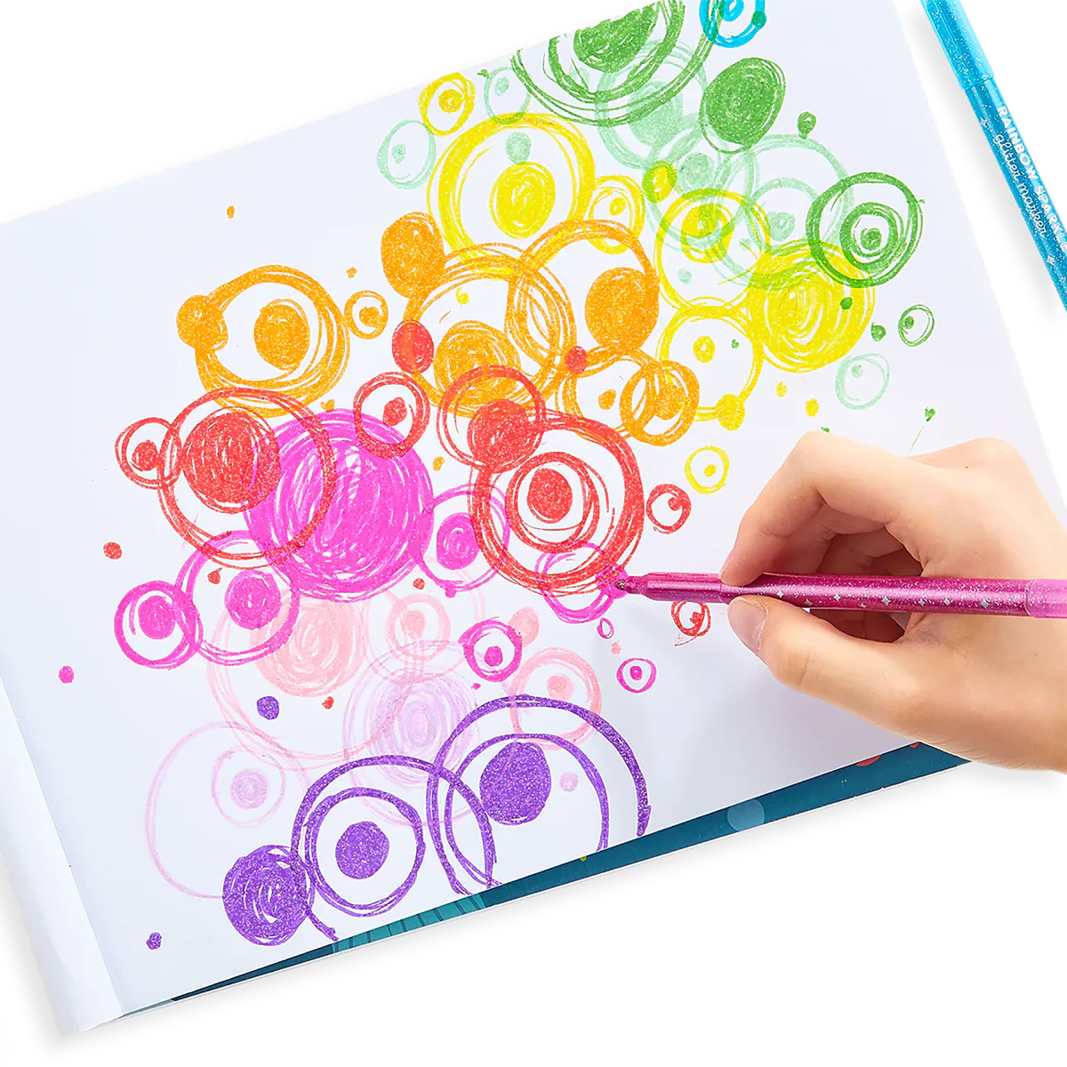 Rainbow Sparkle Glitter Markers - Set of 15