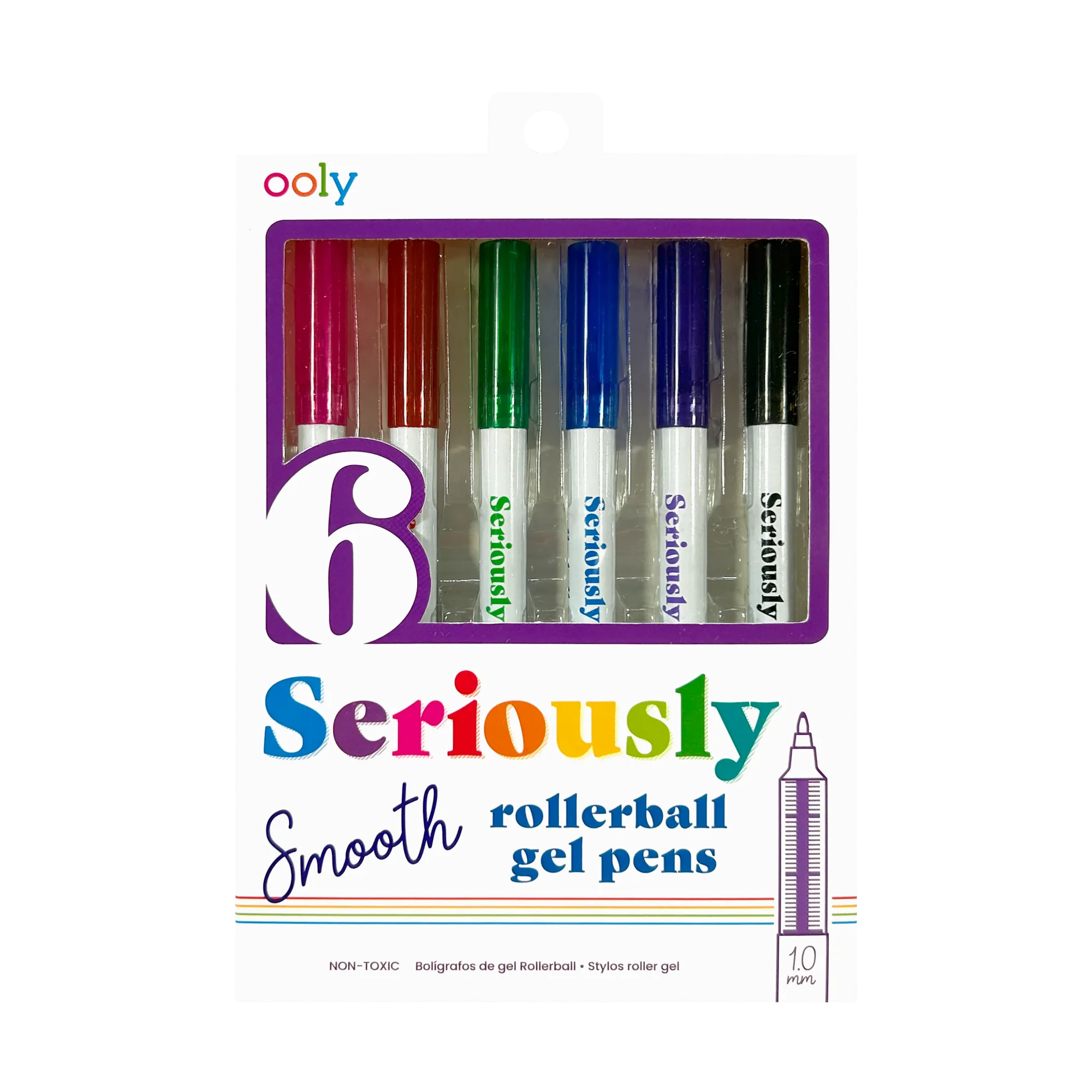 Ooly Seriously Smooth Rollerball Gel Pens - Set of 6