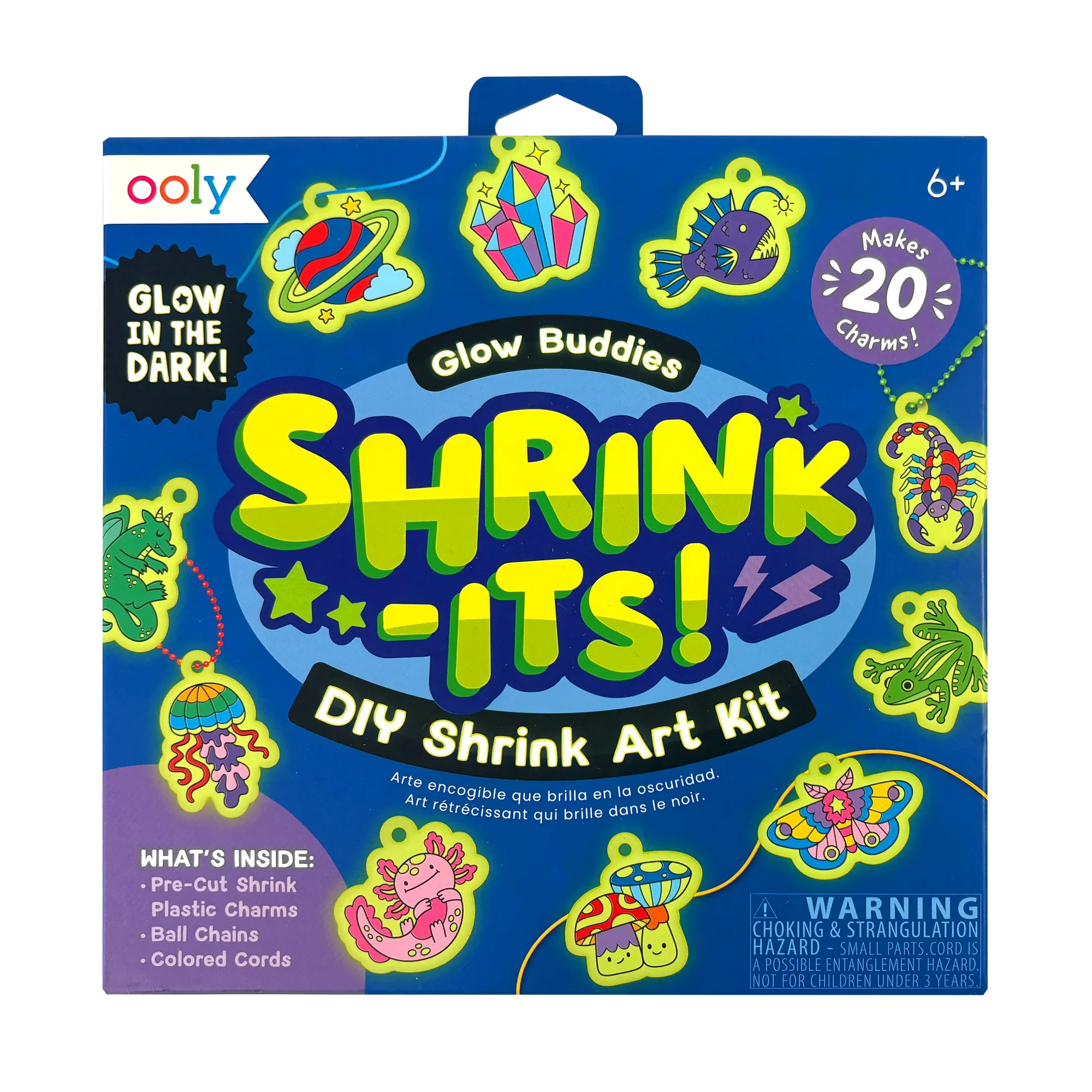 Ooly Shrink-Its! DIY Shrink Art Kit - Glow Buddies