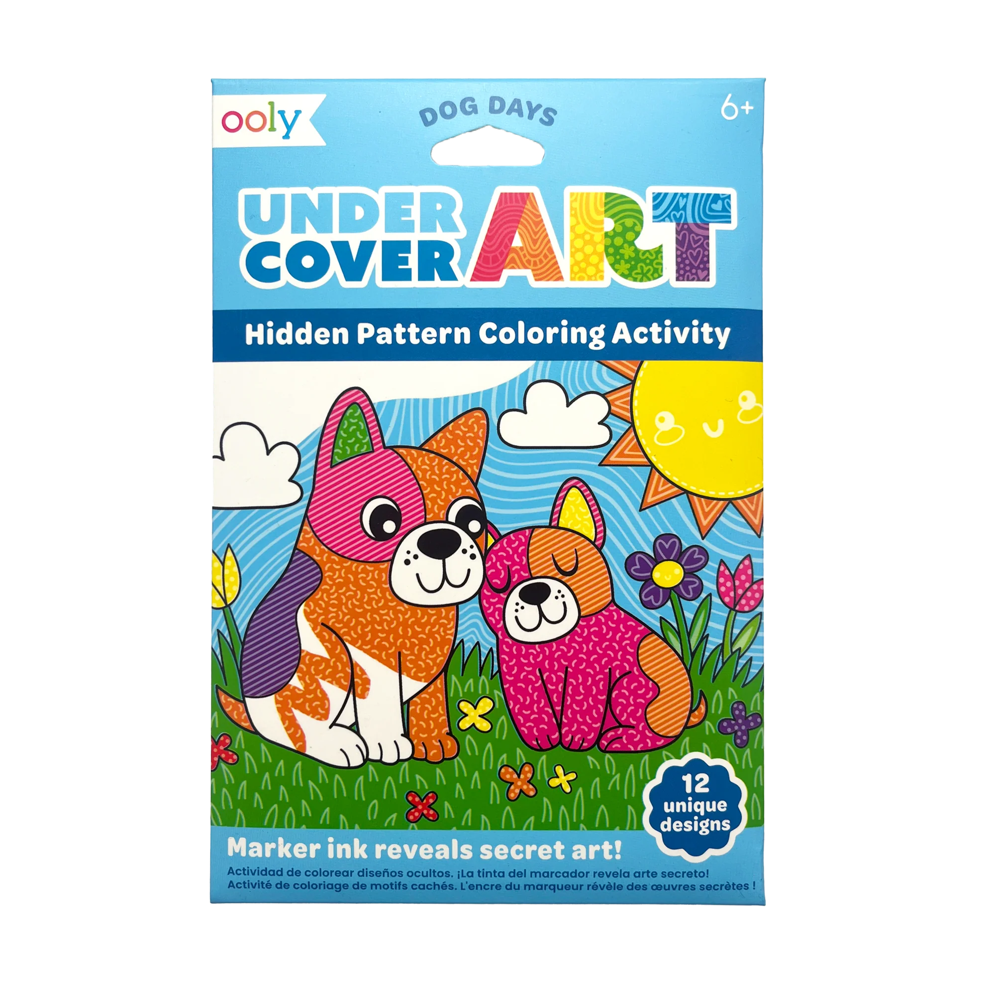 Undercover Art Hidden Patterns Coloring- Dog Days