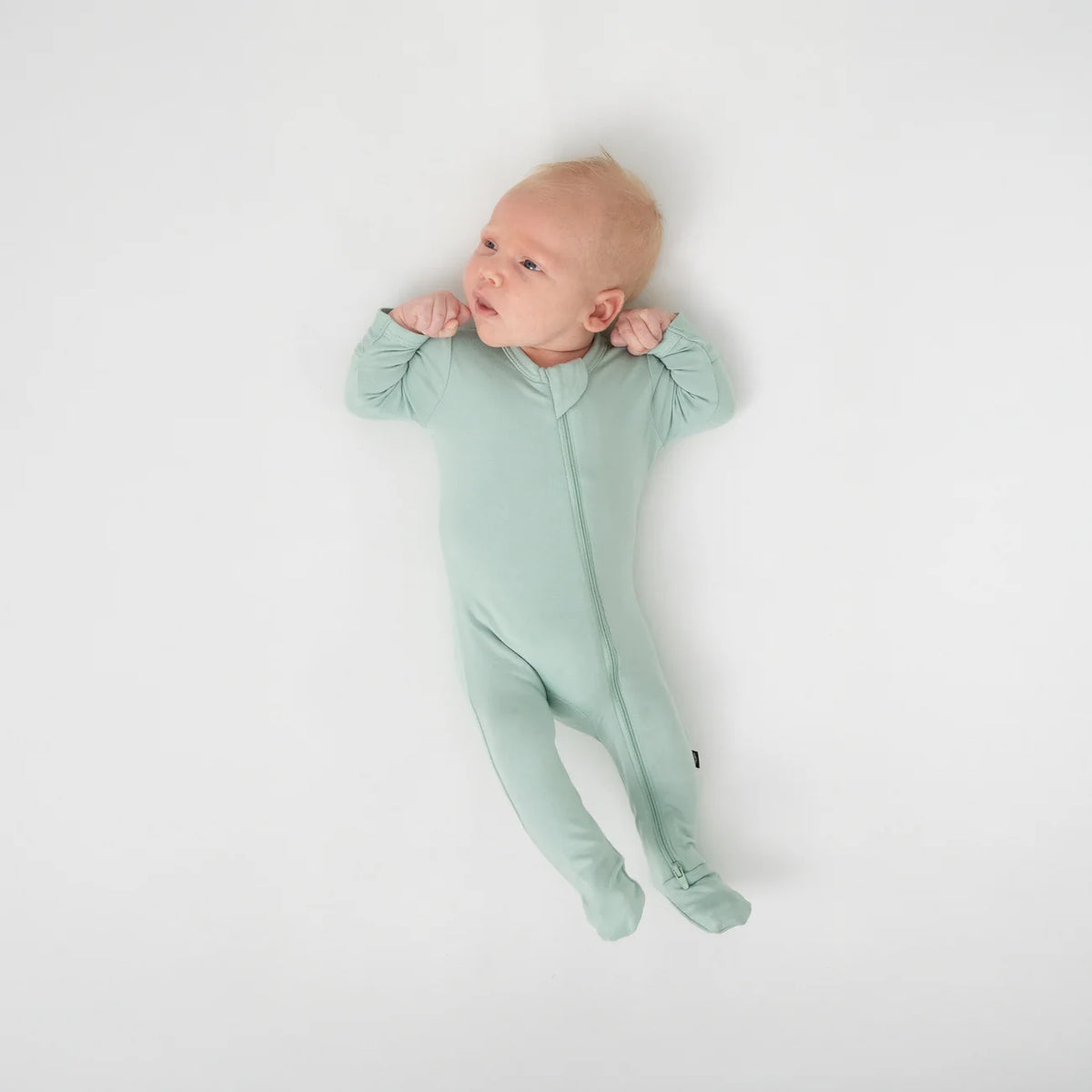 Kyte Baby Zippered Footie in Sage