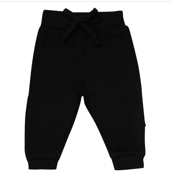 Kyte Baby Ribbed Jogger Pant in Midnight