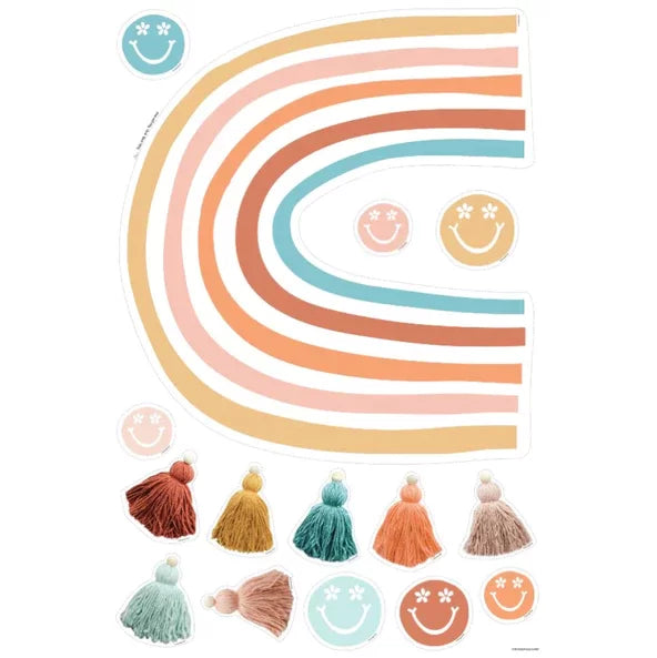 Good Vibes - Retro Rainbow Statement Piece by Schoolgirl Style