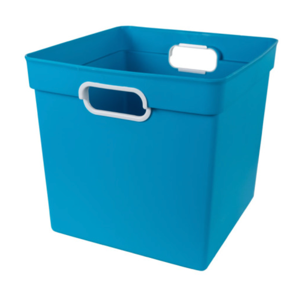 CUBE BIN: TURQUOISE