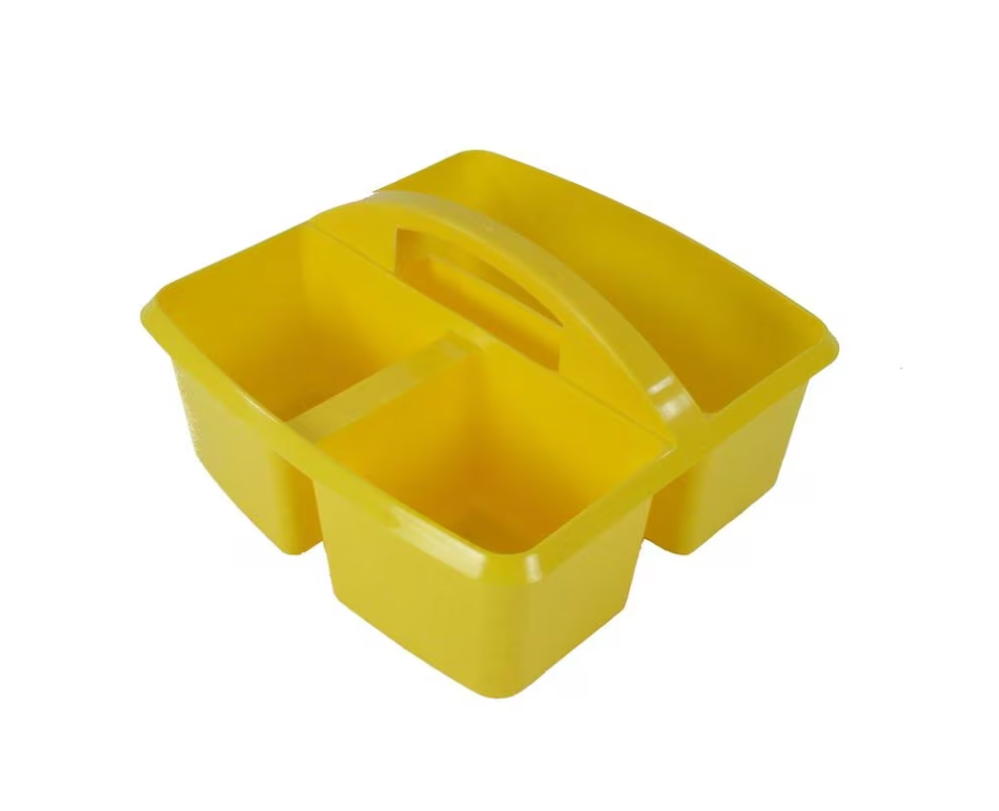SMALL UTILITY CADDY: YELLOW