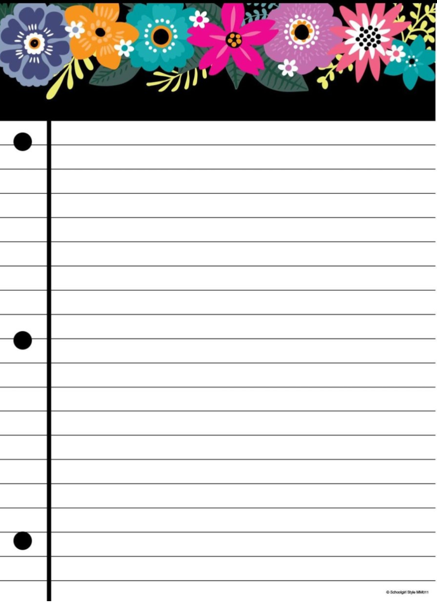 Midnight Meadow - Notebook Paper Poster by Schoolgirl Style