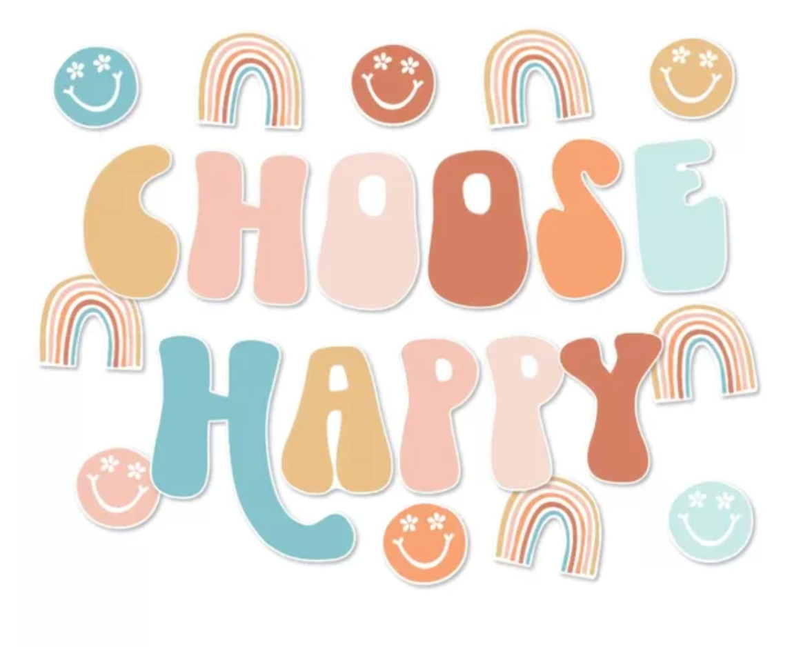 Good Vibes - Choose Happy Inspirational Classroom Headline by Schoolgirl Style
