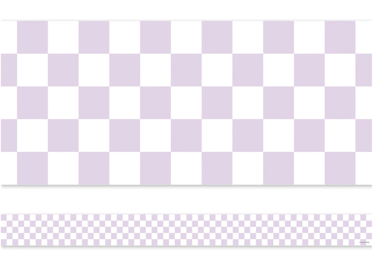 Midnight Meadow - Lavender Haze Hopscotch Border by Schoolgirl Style