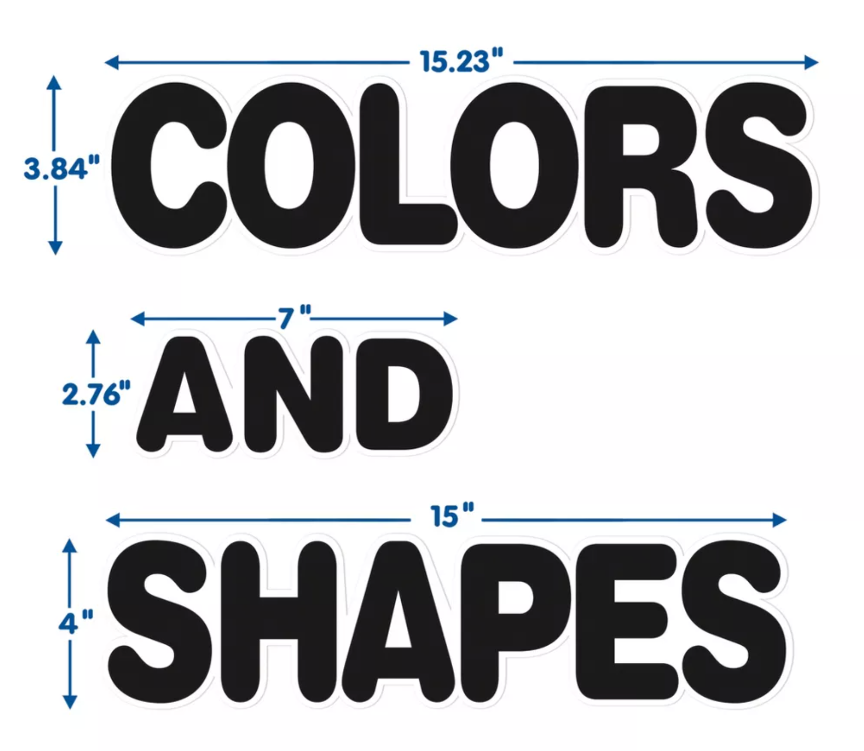 Crayola Colors & Shapes Bulletin Board Set