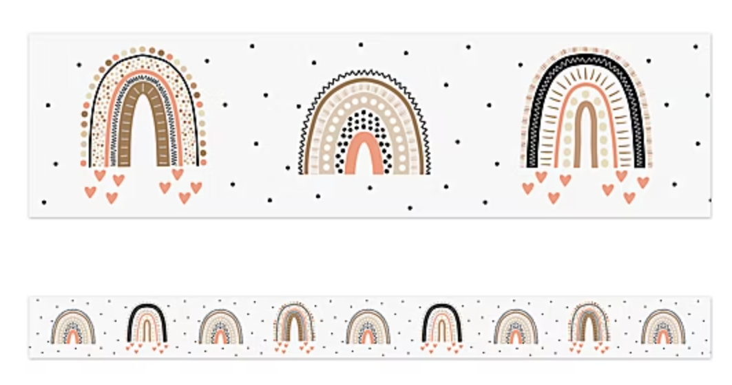 Simply Stylish - Boho Rainbows Straight Border