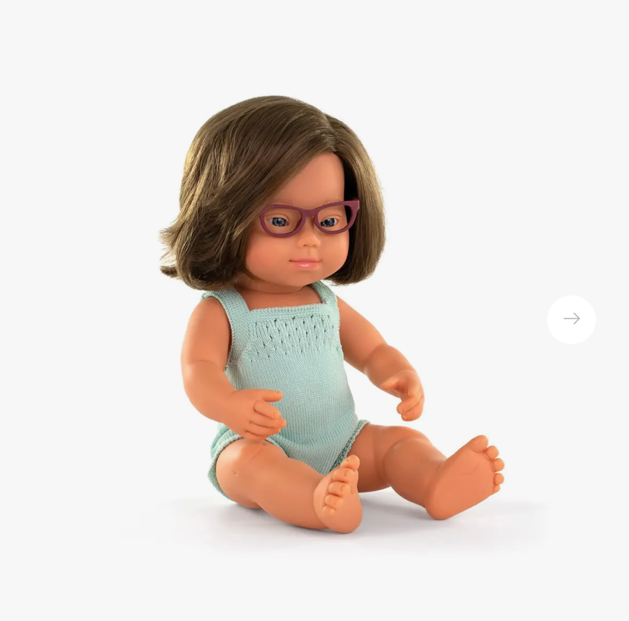 Miniland Diversity Doll - Caucasian Girl with Down Syndrome